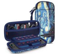 FINTIE Carrying Case for Nintendo Switch 2 (2025), Shockproof Hard Shell Switch 2 Case, Protective Cover Travel Bag with 19 Game Card & 2 Micro SD Card Slots & Inner Pocket (starry night)