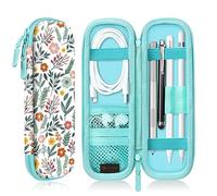 FINTIE Case Compatible with Apple Pencil Pro/Pencil (USB-C)/Pencil (2nd/1st Generation) - Protective Case for S Pen/Surface Pen, Spring Bloom, Apple Pencil