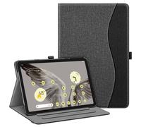 FINTIE Case Compatible with Google Pixel Tablet 11 Inch 2023 - [Multi-Angle] Viewing Protective Cover with Pocket & Pencil Holder, Support Charging Speaker Dock, Grey