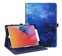 FINTIE Case Compatible with iPad 10.2 Inch 9th Generation 2021 / 8th Gen 2020 / 7th Gen 2019, Multi-Position Case Cover Auto Sleep/Wake Up Corner Protection, Starry Sky