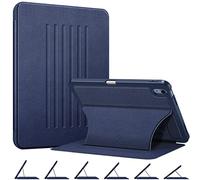 FINTIE Case Compatible with iPad 10th Generation 2022 (10.9 Inch) - Multiple Angles Shockproof Rugged Cover with Pencil Holder, Auto Sleep/Wake, Navy