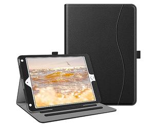 FINTIE Case Compatible with iPad 6th/5th Generation, iPad Air 2/Air 1, 9.7-inch Corner Protection Folio Cover with Pocket, Auto Wake/Sleep, Black