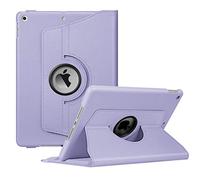 FINTIE Case Compatible with iPad 9th Generation 2021 / 8th Gen 2020 / 7th Gen 2019 10.2 Inch - [Stylus Storage] 360° Rotating Protective Case Cover, Lilac