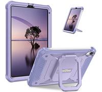 FINTIE Case Compatible with iPad Mini 7 (A17 Pro) 2024 / iPad Mini 6 2021, [Tuatara Magic Ring] 360 Degree Rotating Shockproof Rugged Cover w/Screen Protector, Lilac Purple
