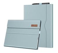 FINTIE Case Compatible with Microsoft Surface Pro 11/10/9 (2024-2022) 13 Inch, Multiple Angle Viewing Cover with Pocket & Stylus Holder, Ice Blue