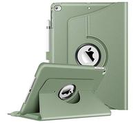 FINTIE Case Cover for iPad 9.7 Inch 6th Gen 2018 / iPad 5th Gen 2017 / iPad Air 2 / iPad Air - 360° Rotation Protective Case Cover for Sleep/Auto Alarm Clock, Sage Green
