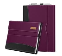 Fintie Case for 12.3 Inch Microsoft Surface Pro 7, Surface Pro 6, Surface Pro 5, Surface Pro 4, Pro 3 - Portfolio Business Cover with Pocket, Purple