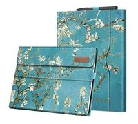 FINTIE Case for 13 Inch Microsoft Surface Pro 9 / Pro 9 5G (2022) - Multiple Angle Viewing Portfolio Business Cover with Pocket and Stylus Holder, Compatible with Type Cover Keyboard, Blossom