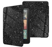 FINTIE Case for 7" Kindle Paperwhite 12th Gen 2024 & Kindle Colorsoft | Lightweight PU Leather Hard Back Shell Cover, Magnetic Closure, Auto Wake/Sleep, for Kindle Paperwhite 2024, Black Glitter