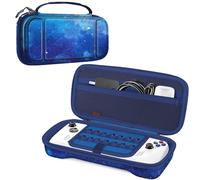Fintie Case for ASUS ROG Ally X 2024 / ROG Ally 2023, Shockproof Protective Cover Hard Shell with Inner Pocket & 14 Game Card Slots (Starry Sky)