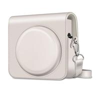 FINTIE Case for Fujifilm Instax Square SQ1 / Instax Square SQ40 Instant Camera - Premium Protective Travel Camera Case Cover with Removable Straps, White