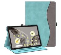 Fintie Case for Google Pixel Tablet 11 Inch 2023 Release, Multi-Angle Viewing Protective Stand Cover with Pocket & Pencil Holder Compatible with Charging Speaker Dock, Turquoise
