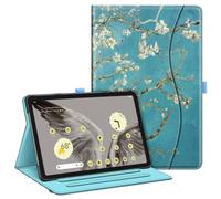 FINTIE Case for Google Pixel Tablet 11 Inch 2023 Release, Multi-Angle Viewing Protective Stand Cover with Pocket & Pencil Holder Compatible with Charging Speaker Dock (Blossom)