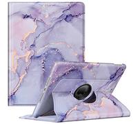 Fintie Case for iPad 10.2 Inch 9th Generation / 8th Gen / 7th Gen (2021/2020/2019 Model) with Pencil Holder - 360 Degree Rotating Stand Protective Cover with Auto Sleep/Wake Function, Lilac Marble