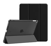 FINTIE Case for iPad 9th / 8th / 7th Generation 10.2 Inch, Black | Built-in Pencil Holder, Slim Fit, Frosted Coloured Back Shell, Viewing & Typing Angles, Auto Wake/Sleep, Precise Cutouts