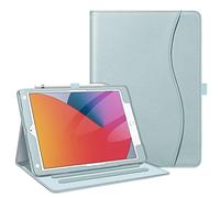 FINTIE Case for iPad 9th / 8th / 7th Generation (2021/2020/2019) 10.2 Inch - [Corner Protection] Multi-Angle Viewing Stand Cover with Pocket & Pencil Holder, Auto Sleep Wake, Frozen Blue