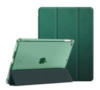 FINTIE Case for iPad 9th / 8th / 7th Generation 2021/2020/2019 10.2 Inch | [with Pencil Holder] Ultra Slim Cover, Frosted Coloured Back Shell, Viewing & Typing Angles, Midnight Green