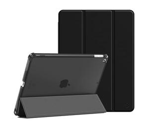 FINTIE Case for iPad 9th / 8th / 7th Generation 2021/2020/2019 10.2 Inch | [with Pencil Holder] Ultra Slim Cover, Frosted Coloured Back Shell, Viewing & Typing Angles, Black
