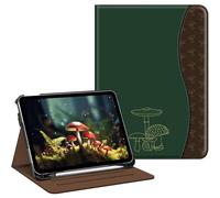 FINTIE Case for iPad (A16) 11th Generation 11 Inch (2025), iPad 10th Generation 10.9 Inch (2022), Multi-Angle Viewing Stand Cover w/Pencil Holder & Pocket, Auto Sleep/Wake, Mushroom