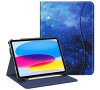 FINTIE Case for iPad (A16) 11th Generation 11 Inch (2025), iPad 10th Generation 10.9 Inch (2022), Multi-Angle Viewing Stand Cover w/Pencil Holder & Pocket, Auto Sleep/Wake, Starry Sky