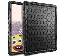 Fintie Case for iPad Air 11-inch M2 (2024), iPad Air 5th / 4th Generation (2022/2020) 10.9 Inch - [Honey Comb Series] Lightweight Kids Friendly Shockproof Soft Silicone Cover, Black