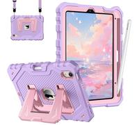 Fintie Case for iPad mini 7 (A17 Pro, 7th Generation) 2024 / iPad mini 6 (6th Gen) 8.3 Inch, Fully-Body Rugged Heavy Duty Shockproof Protective Case with Kickstand for Kids (Purple)