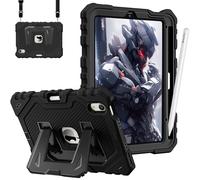 Fintie Case for iPad mini 7 (A17 Pro, 7th Generation) 2024 / iPad mini 6 (6th Gen) 8.3 Inch, Fully-Body Rugged Heavy Duty Shockproof Protective Case with Kickstand for Kids (Black)