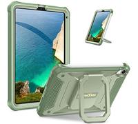 Fintie Case for iPad Mini 7 (A17 Pro, 7th Generation) 2024 / iPad Mini 6 (6th Gen) 8.3 Inch, [Tuatara Magic Ring] 360 Degree Rotating Shockproof Rugged Cover with Screen Protector, Green
