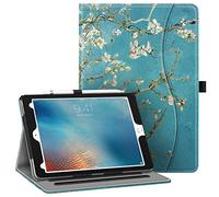 Fintie Case for iPad Pro 9.7 Inch 2016 Faux Leather Case Protective Smart Case with Stand Function and Auto Sleep/Wake, Pen Holder, Document Slot - Almond Blossom