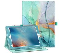 FINTIE Case for iPad Pro 9.7 Inch 2016 Release Tablet- [Corner Protection] Multi-Angle Viewing Folio Smart Stand Back Cover with Pocket, Pencil Holder, Auto Wake/Sleep, Emerald Marble