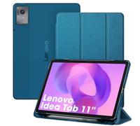 FINTIE Case for Lenovo Idea Tab 11 Inch 2025 (TB-336ZU/TB-336FU) - Ultra Slim Protective Case with Translucent Back Cover with Auto Sleep/Wake Function, Peacock Blue
