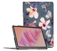 Fintie Case for Lenovo Tab Plus 11.5 inch Tablet (TB351FU) 2024, Lightweight Slim Shell Stand Cover with Auto Sleep/Wake, Blooming Hibiscus