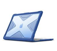 Fintie Case for MacBook Air 13.6 Inch A3240 A3113 A2681 (2022 2023 2024 2025 Release) - Heavy Duty Rugged Hard Shell Case Cover with TPU Bumper for MacBook Air 13 Inch M2 M3 M4 Chip, Blue
