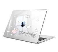 Fintie Case for MacBook Air 13.6 Inch A3449 A3240 A3113 A2681 (2022 2023 2024 2025 2026 Release) - Protective Snap On Hard Shell Cover for MacBook Air 13 Inch M2 M3 M4 M5 Chip (Soaring Pig)