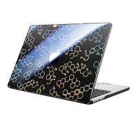 Fintie Case for MacBook Air 13.6 inch M4/M3/M2 (2025/2024/2022), Snap On Hard Shell Cover Compatible with MacBook Air 13.6" Retina Display & Touch ID, A3240 A3113 A2681, Molecular Formula