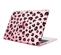 Fintie Case for MacBook Air 13.6 Inch A3240 A3113 A2681 (2022 2023 2024 2025 Release) - Protective Snap On Hard Shell Cover for MacBook Air 13 Inch M2 M3 M4 Chip (Pink Leopard)