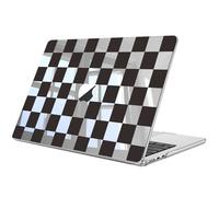 FINTIE Case for MacBook Air 13 inch M5 (2026)/M4 (2025)/M3 (2024)/M2 (2022), Clear Hard Shell Cover for Macbook Air 13.6 inch, for Retina/Touch ID, Models A3449 A3240 A3113 A2681, Checkered