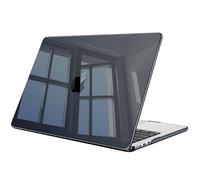 FINTIE Case for MacBook Air 13 inch M5 (2026)/M4 (2025)/M3 (2024)/M2 (2022), Clear Hard Shell Cover for Macbook Air 13.6 inch, for Retina/Touch ID, Models A3449 A3240 A3113 A2681, Classic Black