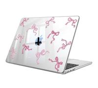 FINTIE Case for MacBook Air 13 inch M5 (2026)/M4 (2025)/M3 (2024)/M2 (2022), Clear Hard Shell Cover for Macbook Air 13.6 inch, for Retina/Touch ID, Models A3449 A3240 A3113 A2681, Bow