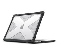 FINTIE Case for MacBook Air 13 Inch M5 (2026)/M4 (2025)/M3 (2024)/M2 (2022) - Heavy Duty Rugged Hard Shell Cover with TPU Bumper for MacBook Air 13.6" Model A3449 A3240 A3113 A2681, Clear