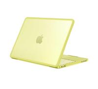 Fintie Case for MacBook Neo 13 inch (2026 Release, Model A3404) - Clear Matte Hard Shell with TPU Soft Bumper, Slim Shockproof Matte MacBook Neo Cover for Work Travel Study Daily Use (Citrus)