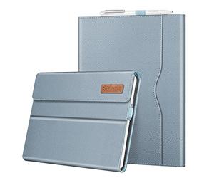 FINTIE Case for Microsoft Surface Go (4/3/2/1) 2023-2018, 10.5 Inch Multi-Angle Portfolio Cove w/Pocket, Compatible with Kickstand and Keyboard, Ice Blue