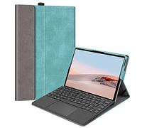 FINTIE Case for Microsoft Surface Go 4/3/2/1 (2023-2018), 10.5 inch Multiple Angle Portfolio Cover, Compatible with Kickstand and Type Cover Keyboard, Turquoise