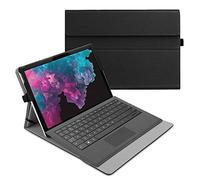 FINTIE Case for Microsoft Surface Pro 7+/7/6/5/4/3-12.3 Inch Multi-Angle Viewing Portfolio Cover, Compatible with Type Cover Keyboard, Black