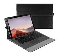 Fintie Case for Microsoft Surface Pro7 / Pro 6 / Pro 5 / Pro 4 / Pro 3 - Multiple Angle Viewing Portfolio Business Cover, Compatible with Type Cover Keyboard, Vintage Black
