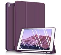 FINTIE Case for New iPad 10.2" 8th Generation 2020 / 7th Generation 2019, Soft TPU Protective Back Cover, SlimShell Lightweight Smart Stand Case, Auto Wake/Sleep, Purple