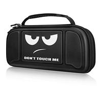 Fintie Case for Nintendo Switch / Switch OLED Model Hori Split Pad Pro with Handheld Controller, [Shockproof] Hard Shell Carry Case with 30 Playing Card Holders & Inner Mesh Pocket, Z-Don't Touch,