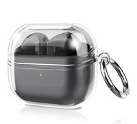 Fintie Case for Samsung Galaxy Buds 3/Galaxy Buds 3 Pro 2024 - Soft TPU Cover with Carabiner, Clear