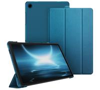 FINTIE Case for Samsung Galaxy Tab A11+ Plus 2025/ A9+ Plus 11 Inch 2023 | Model (SM- X230/ 236B/ X210/ X216/ X218), with Auto Sleep/Wake, Lightweight Translucent Frosted Back Cover, Peacock Blue