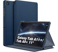 FINTIE Case for Samsung Galaxy Tab A11+ Plus/ A9+ Plus 11 inch (2023/2025), Slim Shield Multiple Angle Stand with Soft TPU Back Shell Cover Model SM-X230/ 236B/ X210/ X216/ X218, Dark Blue